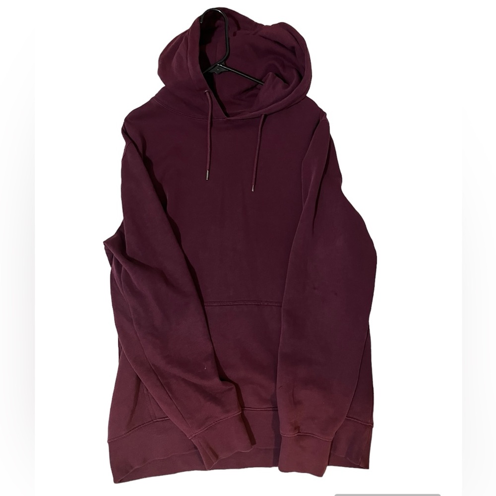 Good threads large maroon quality hoodie
